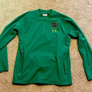 NOTRE DAME TEAM ISSUED 1/4 JACKET